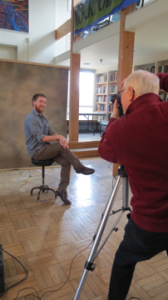 Joe poses for his portrait.