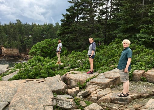 summer session hike in acadia