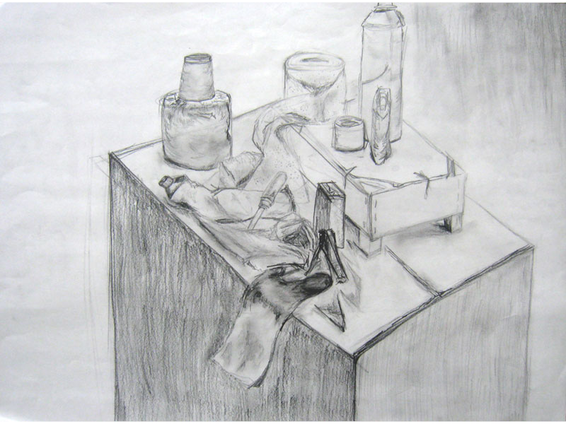 Art Supplies pencil sketch