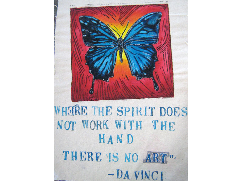 Butterfly DaVinci quote