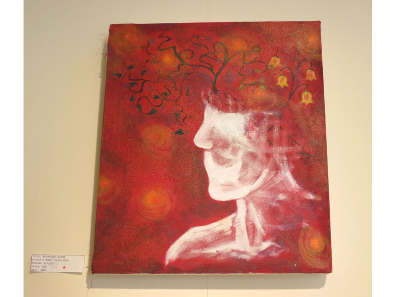 White Face Silhouette Painting